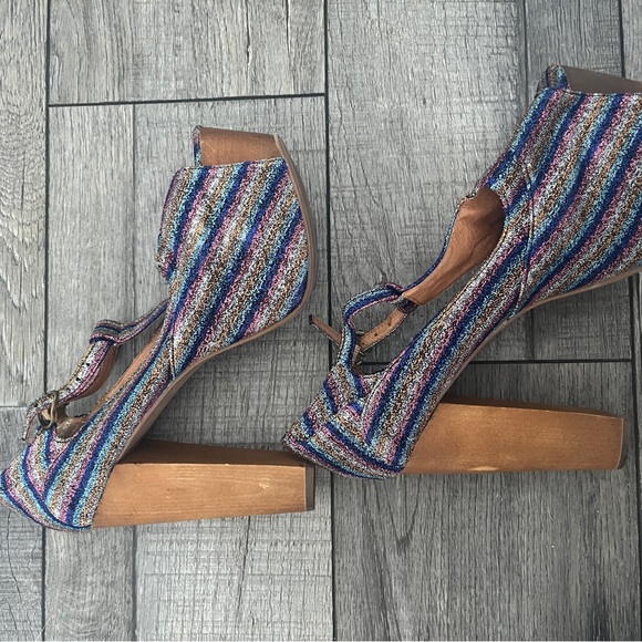 Jeffery Campbell Foxy rainbow platform heels - Picture 2 of 14